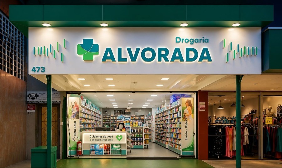 Fachada da Drogaria Alvorada
